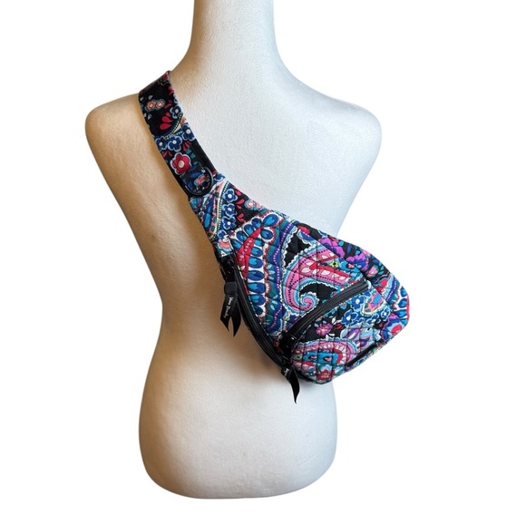 Vera Bradley Lighten Up Essential Compact Sling Backpack Crossbody Bag Quilted - Picture 1 of 9
